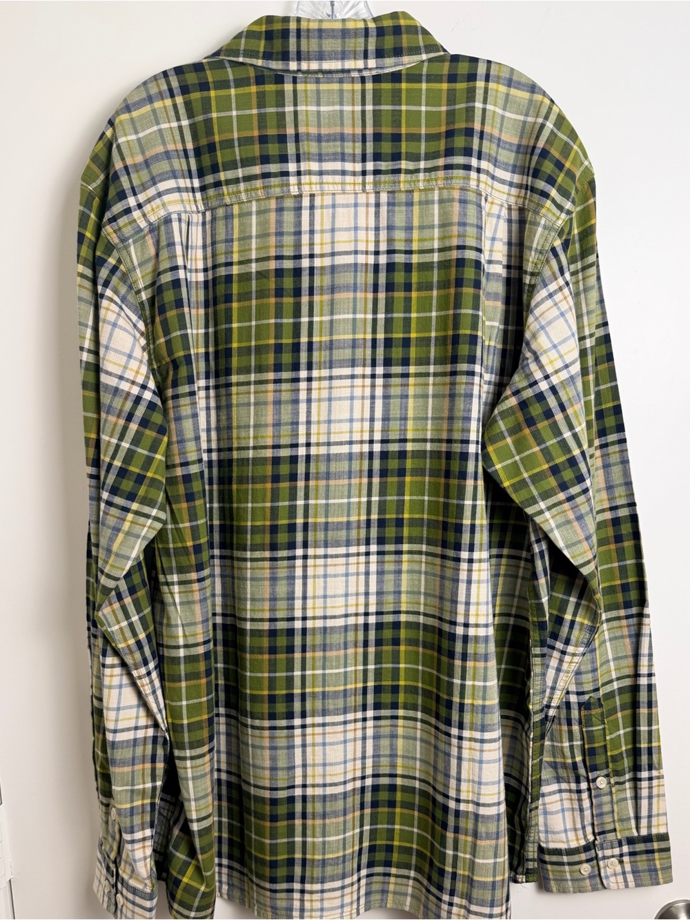 Carhartt Rugged Flex Plaid Shirt Men XL Tall Relaxed Fit Green Flannel - Picture 13 of 16